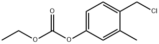 CARBONIC ACID 4-CHLOROMETHYL-3-METHYL-PHENYL ESTER ETHYL ESTER Struktur