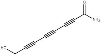 8-Hydroxy-2,4,6-octatriyneoic amide Struktur