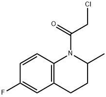 Quinoline, 1-(chloroacetyl)-6-fluoro-1,2,3,4-tetrahydro-2-methyl- (9CI) Struktur