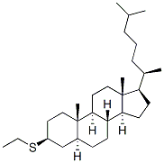 Cholestane, 3-(ethylthio)-, (3beta,5alpha)- Struktur