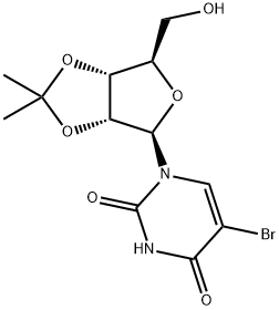 5-bromo-2',3'-O-isopropylideneuridine Struktur