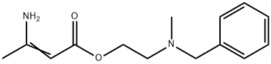 2-(N-METHYLBENZYLAMINO)ETHYL 3-AMINOBUT-2-ENOATE Struktur