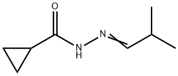 Cyclopropanecarboxylic acid, (2-methylpropylidene)hydrazide (9CI) Struktur