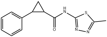 Cyclopropanecarboxamide, N-(5-methyl-1,3,4-thiadiazol-2-yl)-2-phenyl- (9CI) Struktur