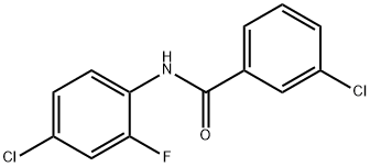 3-Chloro-N-(2-fluoro-4-chlorophenyl)benzaMide, 97% Struktur