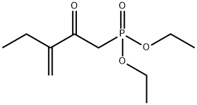 (3-Methylene-2-oxopentyl)phosphonic acid diethyl ester Struktur