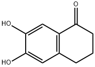 3,4-Dihydro-6,7-dihydroxy-1(2H)-naphthalenone Struktur