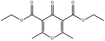 diethyl 2,6-dimethyl-4-oxo-pyran-3,5-dicarboxylate Struktur