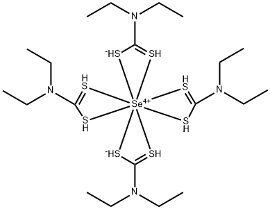 selenium tetrakis(diethyldithiocarbamate)  Struktur