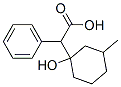 2-(1-hydroxy-3-methyl-cyclohexyl)-2-phenyl-acetic acid Struktur