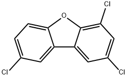 2,4,8-TRICHLORODIBENZOFURAN Struktur