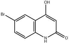 6-broMo-4-hydroxyquinolin-2(1H)-one Struktur