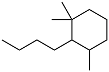 2-Butyl-1,1,3-trimethyl-cyclohexane Struktur