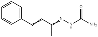 Hydrazinecarboxamide, 2- (1-methyl-3-phenyl-2-propenylidene)- Struktur