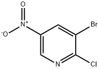 3-Bromo-2-chloro-5-nitropyridine Struktur