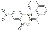 N-(1-naphthalen-1-ylethylideneamino)-2,4-dinitro-aniline Struktur