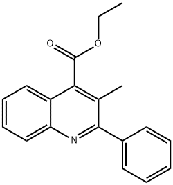 ethyl 3-methyl-2-phenyl-quinoline-4-carboxylate Struktur