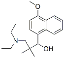 3-diethylamino-1-(4-methoxynaphthalen-1-yl)-2,2-dimethyl-propan-1-ol Struktur