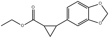 ethyl 2-benzo[1,3]dioxol-5-ylcyclopropane-1-carboxylate Struktur