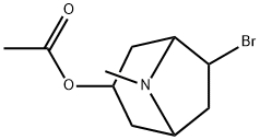 6-Bromo-8-methyl-8-azabicyclo[3.2.1]octan-3-ol acetate Struktur