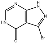 3-BROMO-1H-PYRAZOLO[3,4-D]PYRIMIDIN-4-OL Struktur