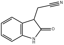 1H-Indole-3-acetonitrile, 2,3-dihydro-2-oxo- Struktur