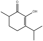 2-hydroxy-3-(isopropyl)-6-methylcyclohex-2-en-1-one          Struktur