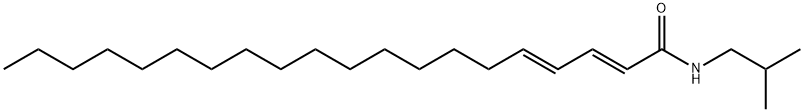 N-isobutyl-2,4-eicosadienamide Struktur