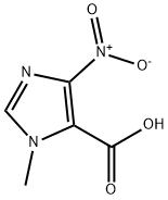 1-METHYL-4-NITRO-1H-IMIDAZOLE-5-CARBOXYLIC ACID Struktur