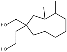 Octahydro-2-hydroxymethyl-3a,4-dimethyl-1H-indene-2-ethanol Struktur