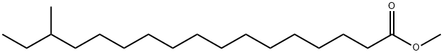 METHYL 15-METHYLHEPTADECANOATE Struktur