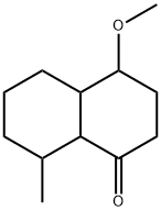 Decahydro-4-methoxy-8-methyl-naphthalen-1-one Struktur