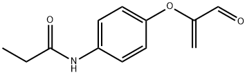 N-[4-[(1-Formylethenyl)oxy]phenyl]propionamide Struktur