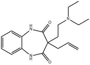 3-Allyl-3-[2-(diethylamino)ethyl]-1H-1,5-benzodiazepine-2,4(3H,5H)-dione Struktur