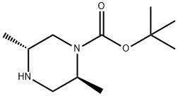 (2S,5R)-2,5-DIMETHYL-PIPERAZINE-1-CARBOXYLIC ACID TERT-BUTYL ESTER Struktur