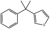 3-(1-Methyl-1-phenylethyl)thiophene Struktur