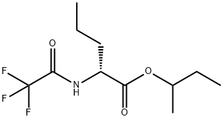 N-(Trifluoroacetyl)-D-norvaline 1-methylpropyl ester Struktur