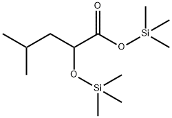 4-Methyl-2-[(trimethylsilyl)oxy]pentanoic acid trimethylsilyl ester Struktur