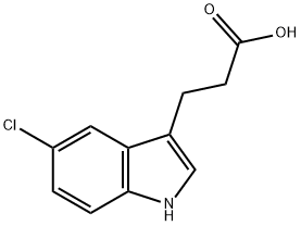 5-CHLOROINDOLE-3-PROPIONIC ACID Struktur