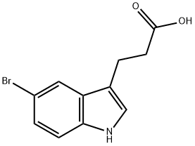 3-(5-BROMO-1H-INDOL-3-YL)-PROPIONIC ACID Struktur