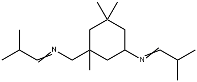 1,3,3-trimethyl-N-(2-methylpropylidene)-5-[(2-methylpropylidene)amino]cyclohexanemethylamine Struktur