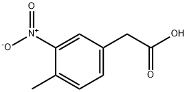 3-NITRO-4-METHYLOPHENYLACETIC ACID Struktur