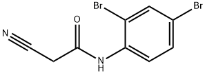 2-cyano-N-(2,4-dibromophenyl)acetamide Struktur