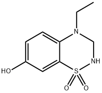 2H-1,2,4-Benzothiadiazin-7-ol,4-ethyl-3,4-dihydro-,1,1-dioxide(9CI) Struktur