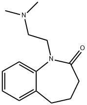 2,3,4,5-Tetrahydro-1-[2-(dimethylamino)ethyl]-1H-1-benzazepin-2-one Struktur