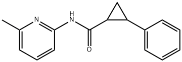 Cyclopropanecarboxamide, N-(6-methyl-2-pyridinyl)-2-phenyl- (9CI) Struktur