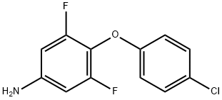 4-(4-chlorophenoxy)-3,5-difluoroaniline Struktur