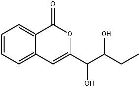 3-(1,2-Dihydroxybutyl)-1H-2-benzopyran-1-one Struktur