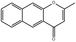 2-Methyl-4H-naphtho[2,3-b]pyran-4-one Struktur