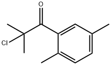 2-Chloro-1-(2,5-dimethylphenyl)-2-methyl-1-propanone Struktur